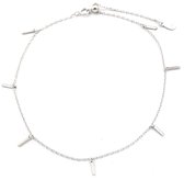 Dielay - Enkelbandje met Staafjes - Dames - Anklet - 925 Sterling Zilver - Lengte 23 cm