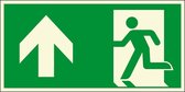 Nooduitgang bord rechtdoor ISO 7010