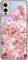 6F hoesje - geschikt voor OnePlus 9 -  Transparant TPU Case - Cherry Blossom #ffffff