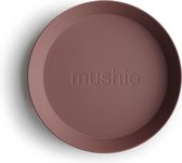 Mushie Bord Rond - Woodchuck - 2 stuks - Dinerware