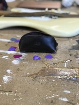 LIAM'S Lederen Gitaar Plectrum - Make-Up tasje donkerbruin