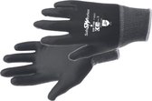 Werkhandschoenen - Nylon - PU - Zwart - Maat XL - 12 paar