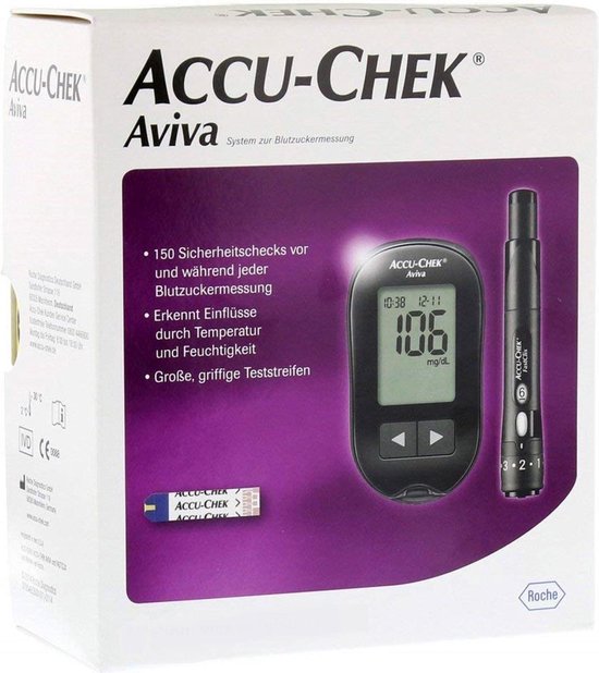 Accu Chek Aviva Startset Glucosetest Bloedsuiker Test - mmol/L | bol.com