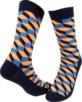 Joyful Socks "Happy Party-1 Mix", Giftbox met 5 paar sokken, 5 verschillende kleuren met 5 verschillende prints, maat 37 - 43. NU MET HOGE KORTING OP DE ADVIESPRIJS!!!!