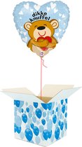 Helium Ballon Hart gevuld met helium - Dikke Knuffel - Cadeauverpakking - Valentijnsdag - Beterschap - Hartjes Folieballon - Helium ballonnen gevuld