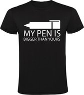 Sol's Mijn pen is groter heren t-shirt | grappig | cadeau | carnaval | Heren T-shirt L