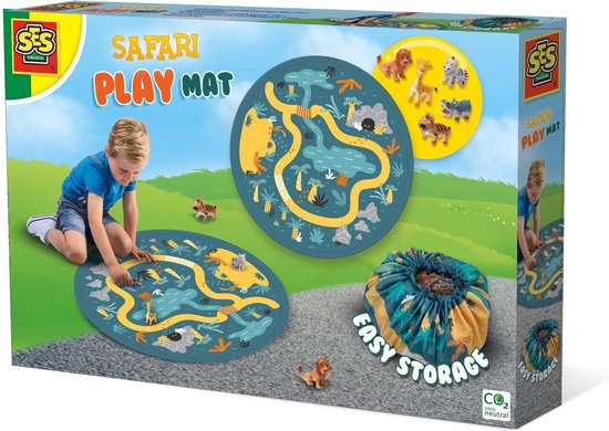 Safari speelmat en opbergzak 2 in 1