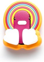 Canar Eend Tandenborstel Houder voor Kinderen met Zuignap - Regenboog