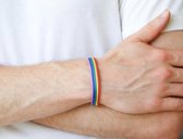 Regenboog armband - vriendschap - rerlatie - pride - met kettingsluiting