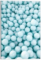 Dibond - Blauwe Ballen Bak - 40x60cm Foto op Aluminium (Wanddecoratie van metaal)