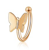 Vlinder ear cuff | goud gekleurd