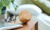 Gingko - Wekker Tumbler Click Clock - bamboe
