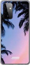 6F hoesje - geschikt voor Samsung Galaxy A72 -  Transparant TPU Case - Sunset Palms #ffffff