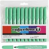 Colortime stift, lijndikte: 5 mm, lichtgroen, 12stuks
