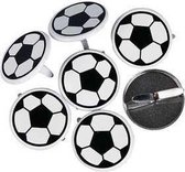 Brads, d: 20 mm, , Voetbal, 30stuks