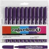 Colortime stift, lijndikte: 5 mm, paars, 12stuks