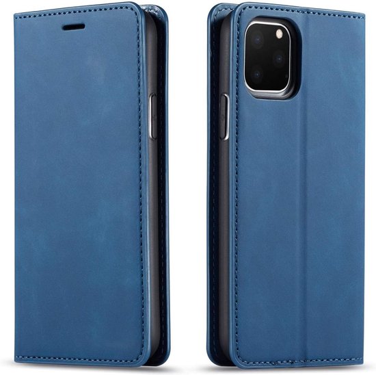 Bookcase Apple iPhone 11 Pro | Bleu | Porte-cartes | Étui portefeuille