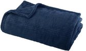 Flanellen fleece plaid Line Blauw – L 125 x 150 cm