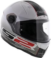 LS2 FF385 CR1 Racing helm glans wit XL