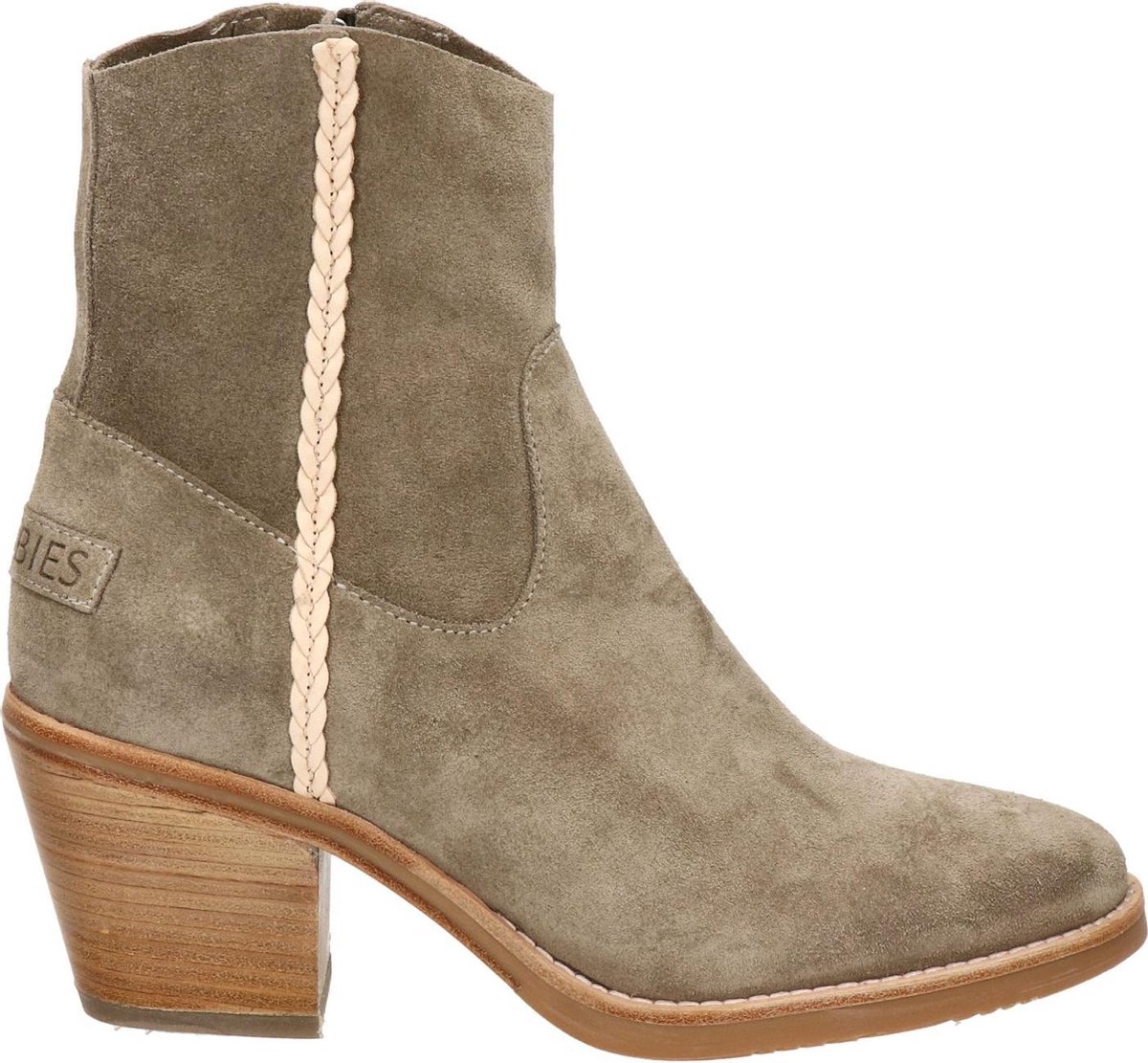 Enkellaarzen Shabbies Amsterdam Enkellaars 5 Cm Rits Nappa Lederen Taupe in  het Bruin Dames Schoenen voor voor Laarzen voor Enkellaarzen allware.com.br