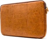 NEGOTIA Vintage Abbey - Leren Laptophoes 15,6 inch - Macbook Pro 16 inch case / hoes - Laptop Sleeve 15 inch - Bruin