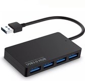 George Accessories 4 poort USB 3.0 data hub voor Macbook - Mac - iMac - PC - Laptop - Playstation - USB Hub - USB uitreiding - ZWART