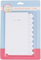 Cake Star Patterned Combs scrapers - 3 set