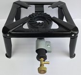 Wokbrander 30 X 30 cm - Gasbrander - Camping kooktoestel compleet met slang en drukregelaar