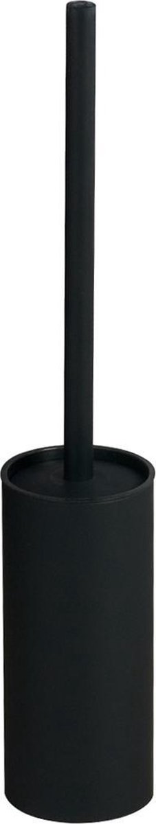 VDN Stainless Toiletborstel met houder - Toiletborstelhouder - Zwart - Wc borstel met houder - Rond - RVS - Vrijstaand