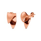 Silventi 921100912 Zilveren Oorknop - Rosekleurig