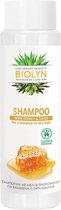 Biologisch Shampoo voor droog, beschadigd en/of gekleurd haar, helpt de kleur te behouden 99,2% natuurlijke ingrediënten - Biolyn