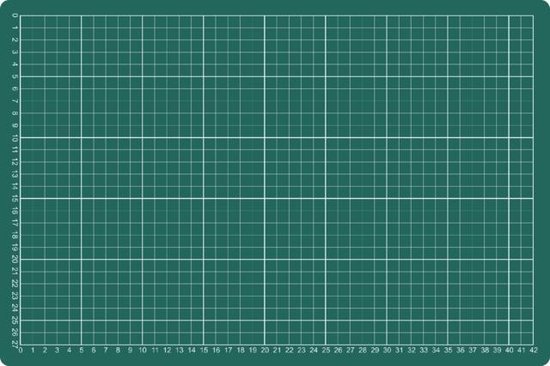 Foto: Snijmat rillstab a3 450x300mm uniek zelf herstellend materiaal groen 3 laags