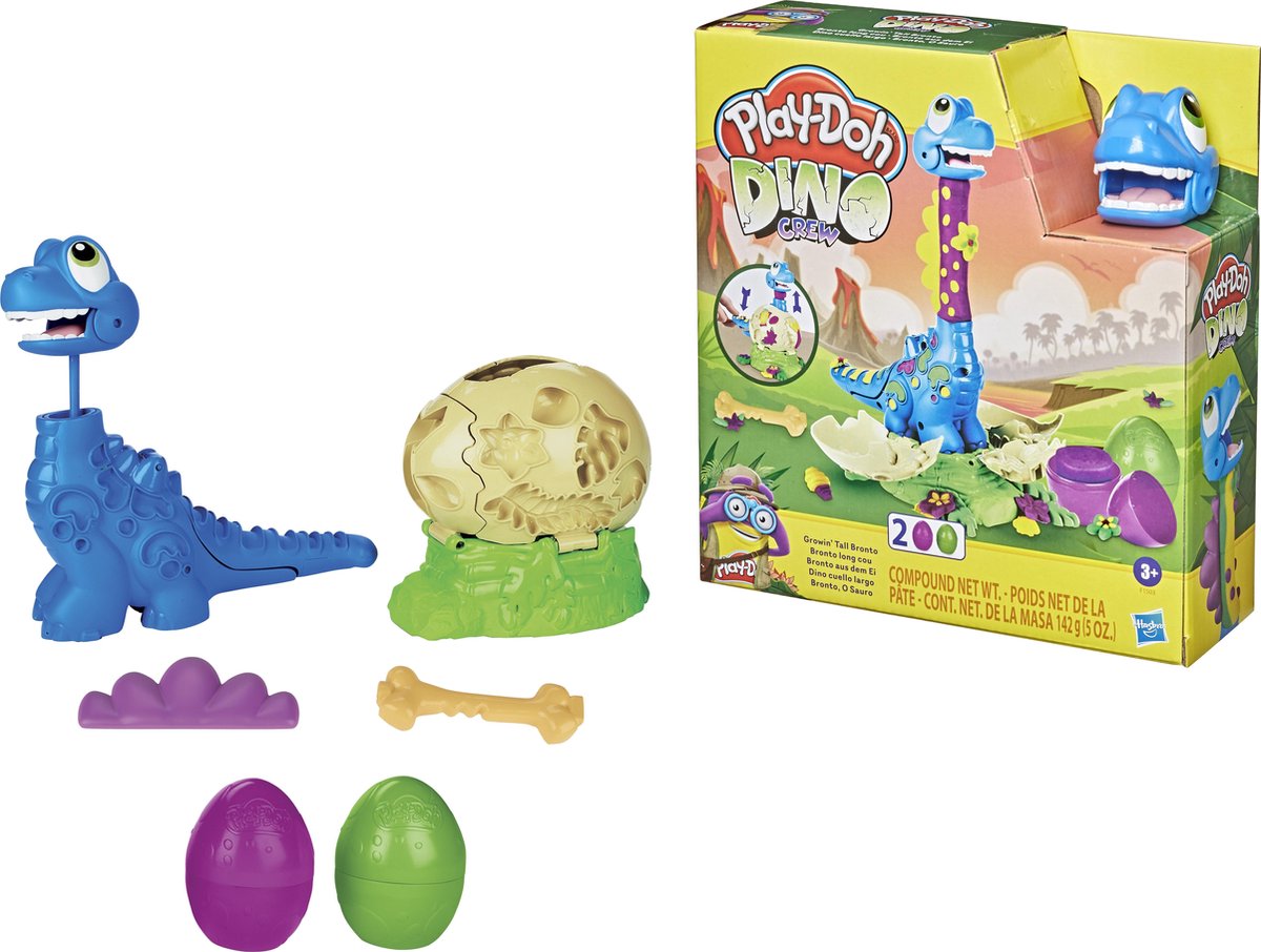 Play-Doh Dino Crew Langnek Bronto - Klei Speelset — afbeelding 5
