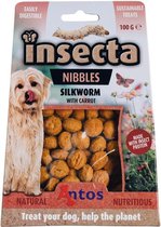 Insecta Nibbles Zijderups & Wortel Insecten Snacks Hondensnacks Silkworm & Carrot Honden Glutenvrij