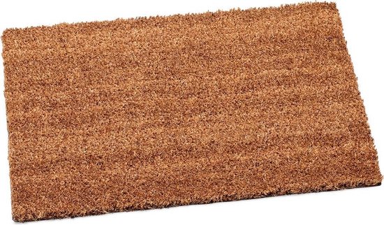 Paillasson-tapis de noix de coco-tapis d'entrée naturel 60x80cm