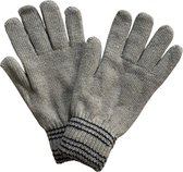 Warme Winter Handschoenen | Hoogwaardige Kwaliteit | One Size / Unisex | Gestreept | Grijs