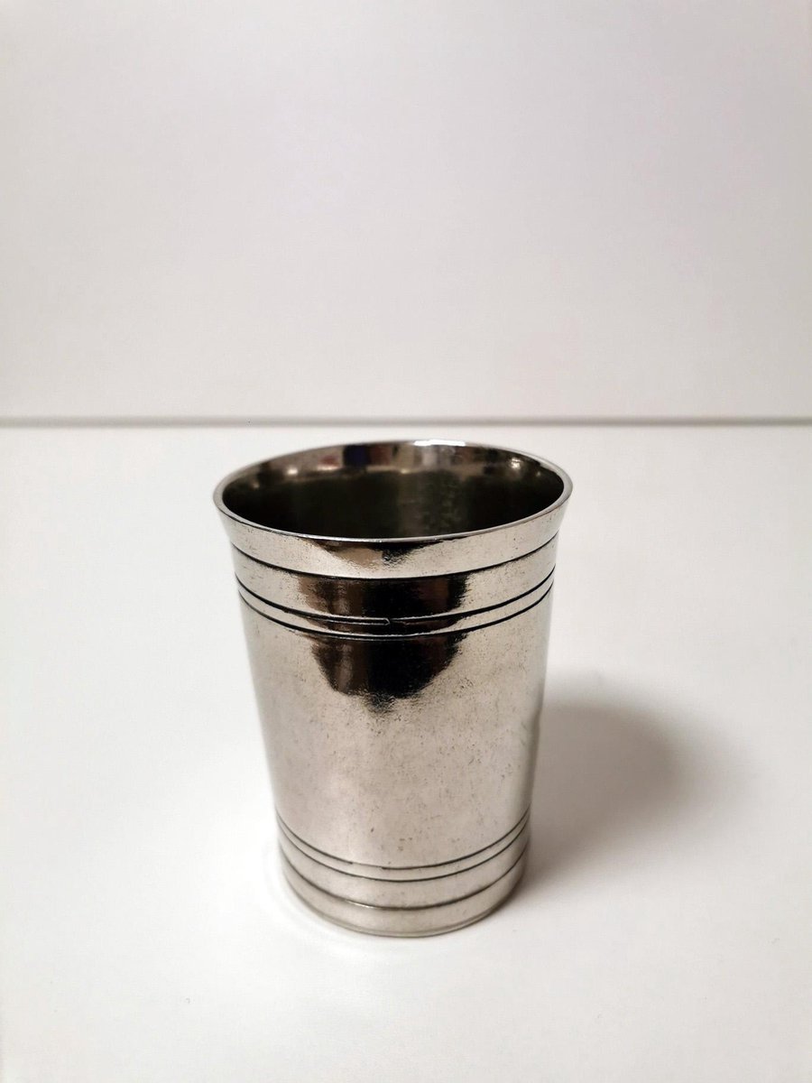 Beker - Kurz edeltin - 10cm.