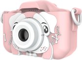 Kindercamera - Digitale Kindercamera met 32GB SD kaart - 1080P - kind Vlog camera - roze - Kindercamera voor en achter camera functie