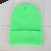 - Modieus - Warme - Muts - Beanie - Fashion - Neon - Groen -