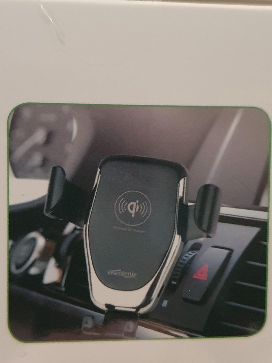 Gembird Autohouder voor Smartphone - Draadloze Qi Oplader - Universele Bevestiging