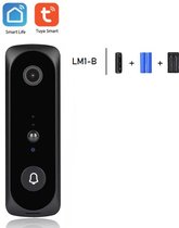 DrPhone LM1-B Smart Video Deurbelcamera – 1080P – HD – Nachtzicht Camera – Wifi video deurbel – Draadloze IP deurbel -