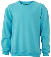James and Nicholson Unisex Round Heavy Sweatshirt (Pacifisch Blauw)