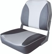 FES Opklapbare bootstoel klapstoel antraciet/grijs met lage rugleuning