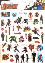 MARVEL AVENGERS 3D stickervel met 50 stickers