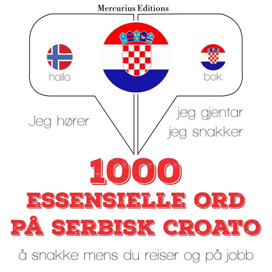 1000 essensielle ord på serbisk croato - cover