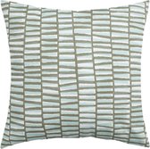 Lucy’s Living Luxe sierkussen ZAND Aqua/olijf– 45 x 45 cm - polyester - wonen - interieur – woonaccessoires – kussentjes