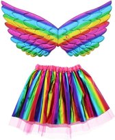 Zac's Alter Ego Kostuum Accessoire Set Rainbow Fairy Angel Set Regenboog