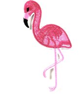 Flamingo Strijk Applicatie Embleem Patch 5.5 cm / 10 cm / Roze