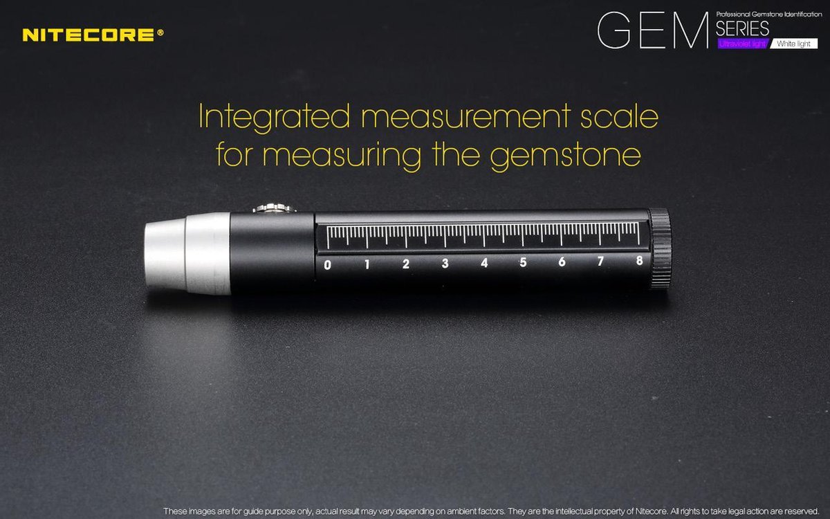 Nitecore GEM10UV Penlamp voor Edelstenen