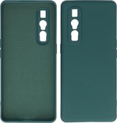 Bestcases 2.0mm Dikke Fashion Telefoonhoesje Backcover - Siliconen Hoesje - Oppo Find X2 Pro - Army Green